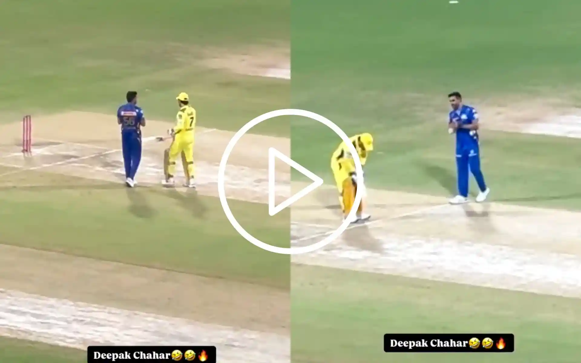 [Watch] Deepak Chahar Passionately Sledges MS Dhoni, Turns Anti-CSK In MI Colours